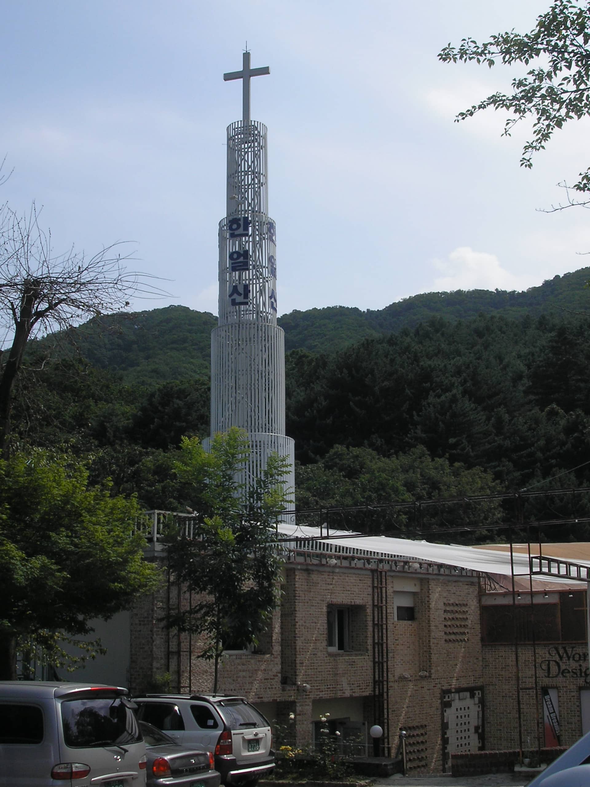 가평 한얼산기도원 파이프종탑 시공 사례