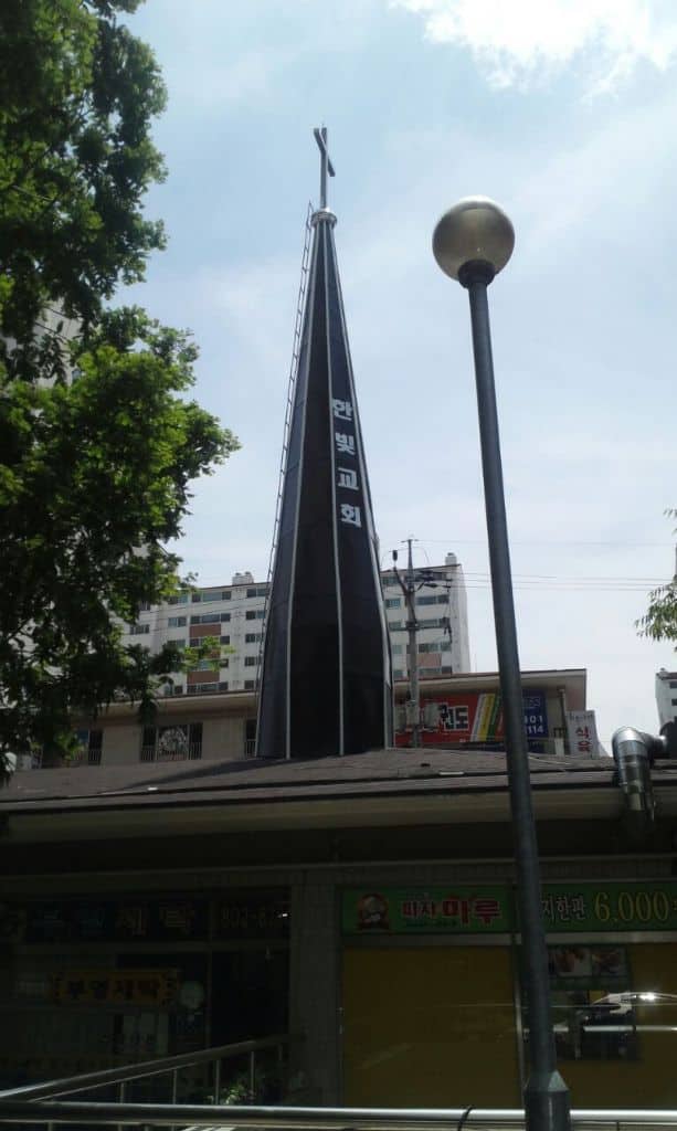 경산 한빛교회 종각 시공 사례